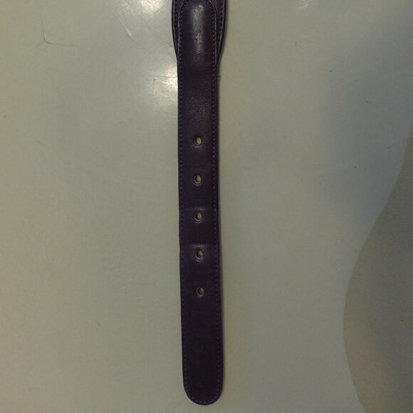 Coach Tab Belt 32" Burgundy 6305 - Picture 4 of 5